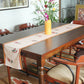 table runner with floral print on polycanvas - 12x84 inch