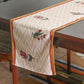 table runner with floral print on polycanvas - 12x84 inch