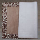 Carpet Hand Tufted 100% Woollen Border Beige And Brown Leopard  - 4ft X 6ft