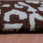Carpet Hand Tufted 100% Woollen Border Beige And Brown Leopard  - 4ft X 6ft