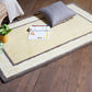 Carpet Hand Tufted 100% Woollen Ornamental Border Gold Brown - 4ft X 6ft