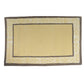 Carpet Hand Tufted 100% Woollen Ornamental Border Gold Brown - 4ft X 6ft
