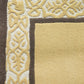 Carpet Hand Tufted 100% Woollen Ornamental Border Gold Brown - 4ft X 6ft