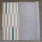 Carpet Hand Tufted 100% Woollen Beige And Brown And Turquoise Geometric Pattern - 4ft X 6ft