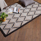Carpet Hand Tufted 100% Woollen Beige And Brown Ogee - 4ft X 6ft