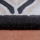 Carpet Hand Tufted 100% Woollen Beige And Brown Ogee - 4ft X 6ft