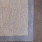 Carpet Hand Tufted 100% Woollen Beige And Brown And Grey Border  - 4ft X 6ft
