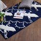 Carpet Hand Tufted 100% Woollen Blue Crane - 4ft X 6ft