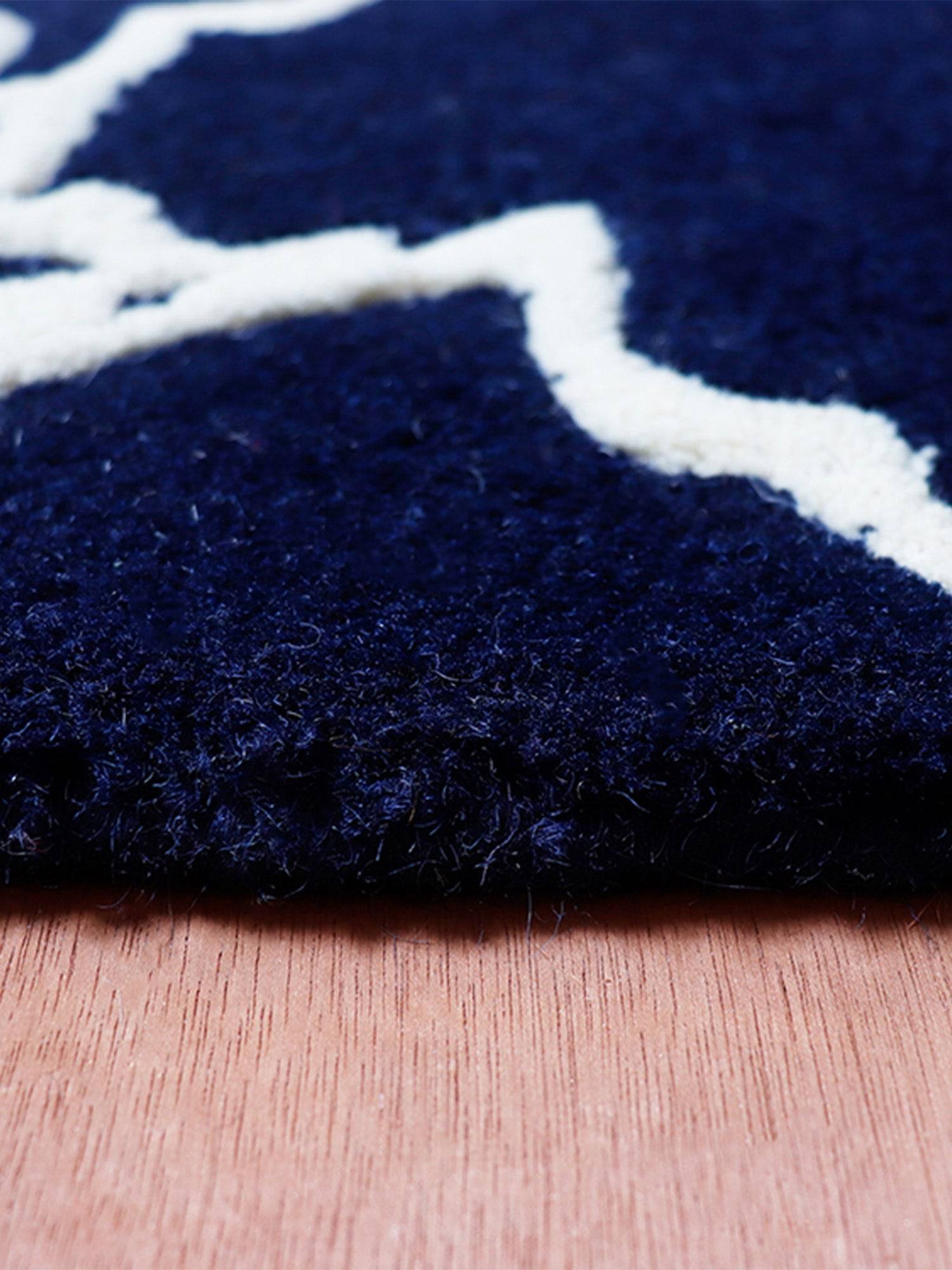 Carpet Hand Tufted 100% Woollen Blue Crane - 4ft X 6ft