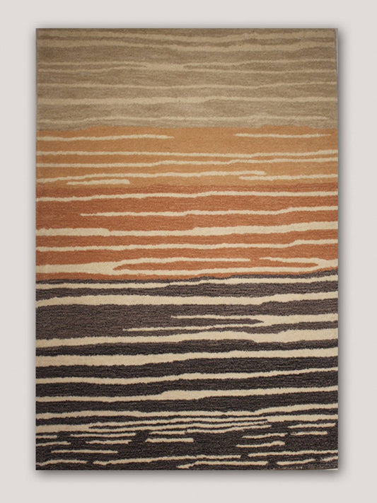 Carpet Hand Tufted 100% Woollen Multi - 4ft X 6ft