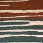 Carpet Hand Tufted 100% Woollen Stripes Multi - 4 X 6 Feet