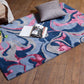 Carpet Hand Tufted 100% Woollen Beige Grey Burgandy Abstract Flow - 4ft X 6ft