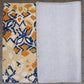 Carpet Hand Tufted 100% Woollen Beige Gold Blue Abstract - 4ft X 6ft