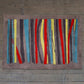 Carpet Hand Tufted 100% Woollen Grey Blue Green Striped - 4ft X 6ft
