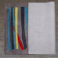 Carpet Hand Tufted 100% Woollen Grey Blue Green Striped - 4ft X 6ft