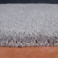 Carpet Hand Tufted 100% Woollen Grey Blue Pink Border Stripes - 4ft X 6ft