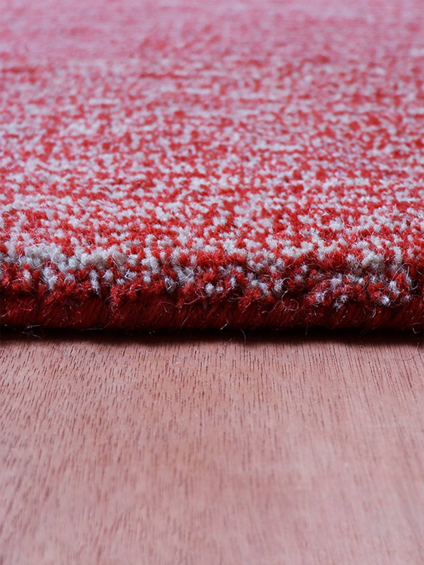Carpet Hand Tufted 100% Woollen Red Grey Ombre - 4ft X 6ft