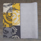 Carpet Hand Tufted 100% Woollen Yellow Grey Patchwork Scroll - 4ft X 6ft