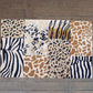 Carpet Hand Tufted 100% Woollen Patchwork Beige And Off White Animal - 4ft X 6ft