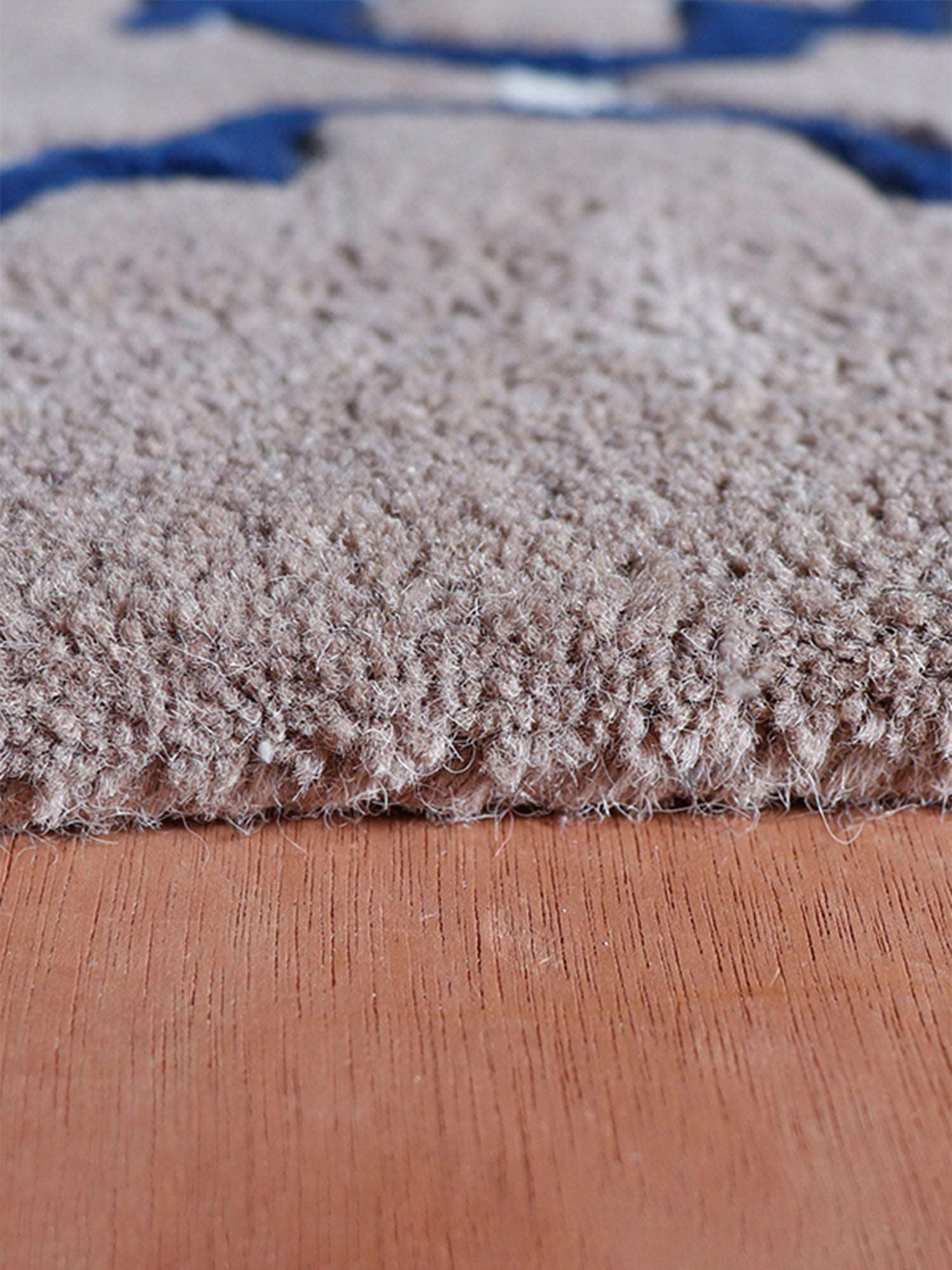 Carpet Hand Tufted 100% Woollen Geometric Floral Grey - 4ft X 6ft