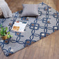 Carpet Hand Tufted 100% Woollen Geometric Floral Grey - 4ft X 6ft