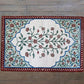 Carpet Hand Tufted 100% Woollen Mushroom, Rust And Aqua - 4ft X 6ft