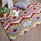 Carpet Hand Tufted 100% Woollen Red Abstract - 4ft X 6ft