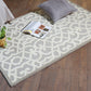 Carpet Hand Tufted 100% Woollen Mushroom And Offwhite Trellis  - 4ft X 6ft