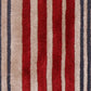 Carpet Hand Tufted 100% Woollen Mushroom, Wine And Grey Stripes - 4ft X 6ft