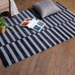 Carpet Hand Tufted 100% Woollen Geometric Black White- 4ft X 6ft