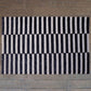 Carpet Hand Tufted 100% Woollen Geometric Black White- 4ft X 6ft