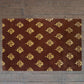 Carpet Hand Tufted 100% Woollen Mustard Block Motif - 4ft X 6ft