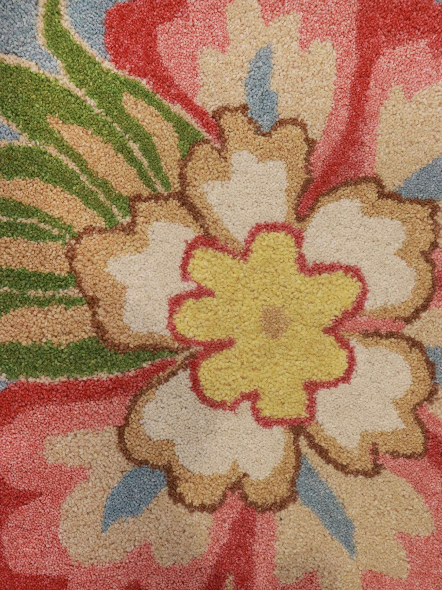 Carpet Hand Tufted 100% Woollen Floral Multi - 5 X 7 Feet