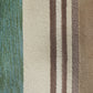 Hand Tufted 100% Wool | Abstract Stripes Non Slip Vintage Rug Premium Exclusive Carpet for Living Room, Bedroom, Office - (Green Brown, 4x6 Ft)
