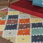 Dhurrie Handwoven Wollen for Floor, Living Room & Bedroom | Multicolor - 3x5 feet