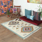 Dhurrie Handwoven Wollen for Floor, Living Room & Bedroom | Multicolor - 3x5 feet