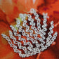 Cushion Cover with Hand Embroidery (Silver Zari) on Floral Print - Cotton Blend | Multi - 16x16in(40x40cm) (Pack of 1)