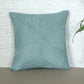 ZEBA World Square Cushion Cover for Sofa, Bed | Zigzag Embriodery - PolyBlend | Teal - 16x16in(40x40cm) (Pack of 1)