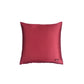 Motif Embroidered Cushion Cover with Patch and Applique - Red