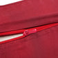 Motif Embroidered Cushion Cover with Patch and Applique - Red