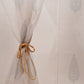 Door Transparent Sheer Curtain Polyester Antique Multi Color - 54" X 90"