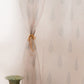Door Transparent Sheer Curtain Polyester Antique Multi Color - 50" X 90"