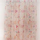 Door Transparent Sheer Curtain Polyester Abstract Floral Red- 54" X 90"