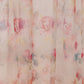Door Transparent Sheer Curtain Polyester Abstract Floral Red- 50" X 90"