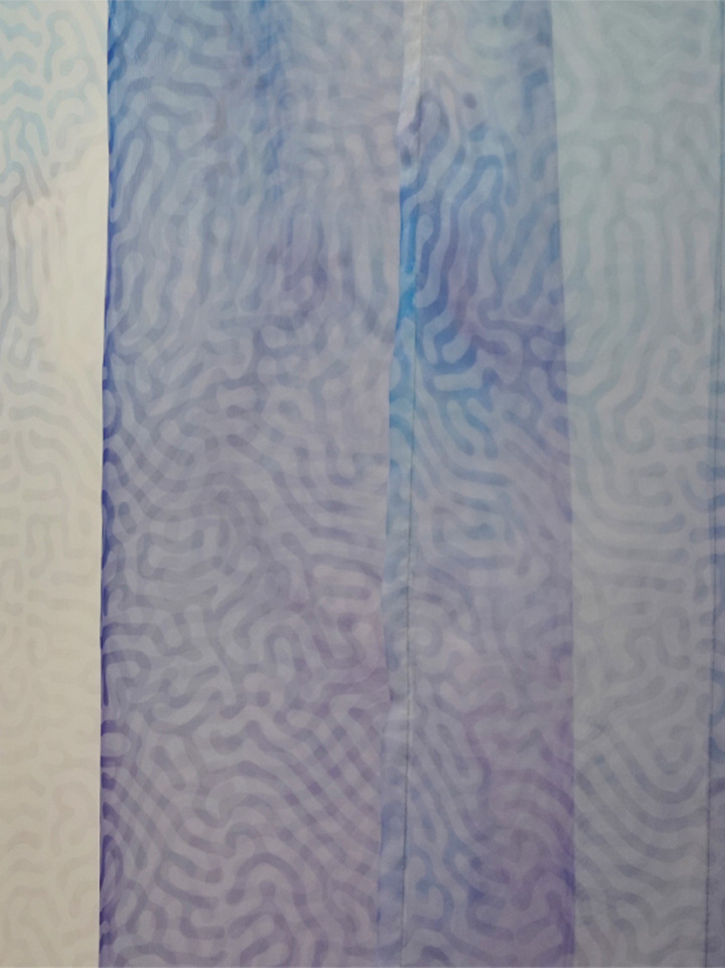 Door Transparent Sheer Polyester Abstract in Ombre - 54"x90"
