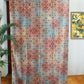 Door Curtain Cotton Blend Abstract Printed Brown - 50" x 84" (Hidden Loop)