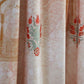 Door Curtain Cotton Blend Mughal Jharokha Printed in Beige Brown Color - 50" x 84"(Hidden Loop)