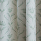 Door Curtain Cotton Blend Floral Digital Printed in White Green Color - 50" x 84" (Pack of 2)(Hidden Loop)