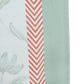 Door Curtain Cotton Blend Floral Digital Printed in White Green Color - 50" x 84" (Pack of 2)(Hidden Loop)
