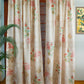 Door Curtain Cotton Blend Mughal Garden Printed in Beige Color - 50" x 84" (Pack of 2)(Hidden Loop)